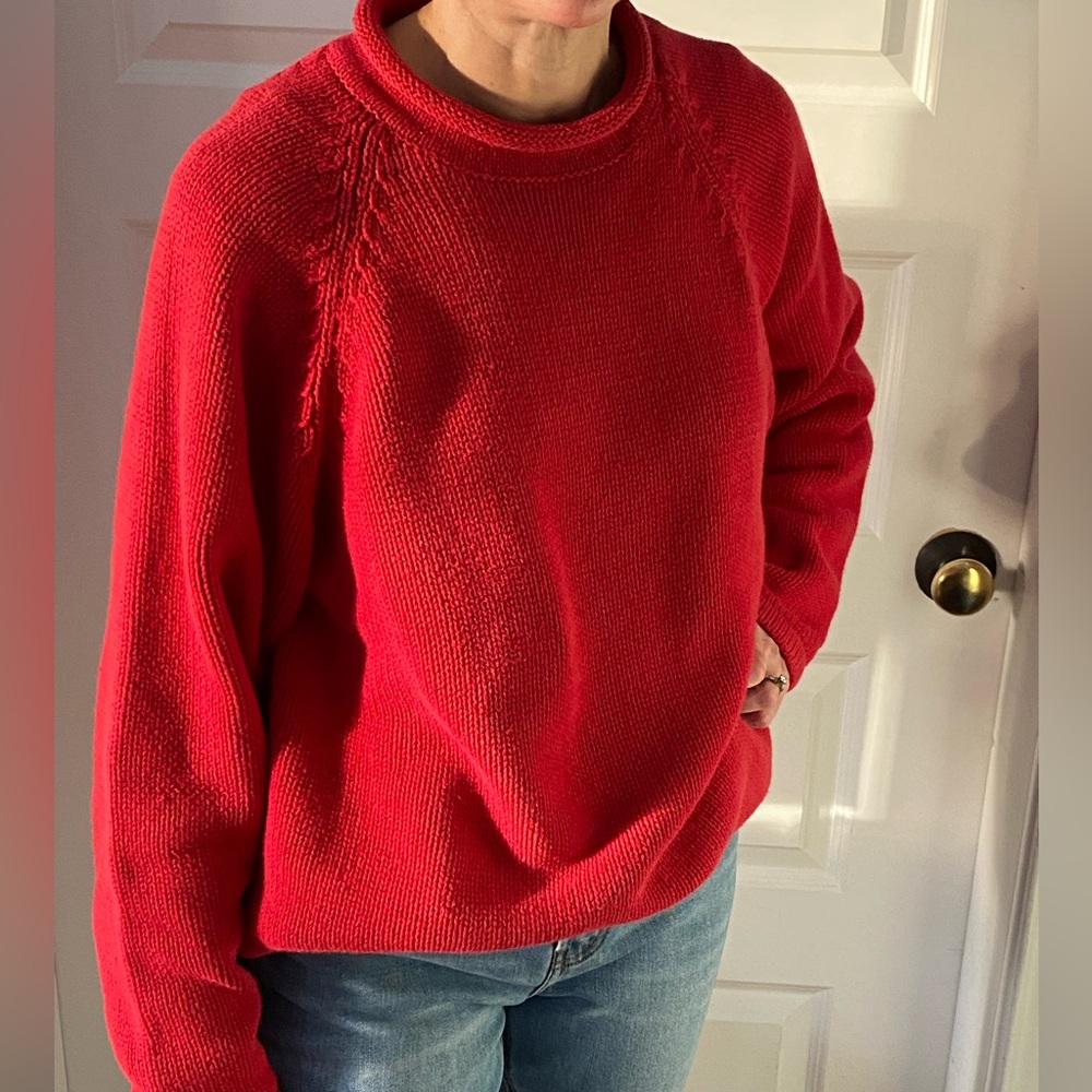 Vintage 1990's Cotton Rollneck J Crew Sweater